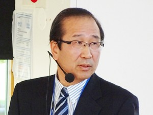 基調講演を行う北川拠点長